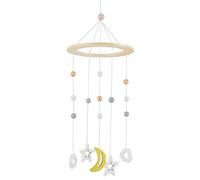 Bieco Baby Mobile Ø ca. 15 cm | Edition Kosmos en bois Mobile bébé fille/mobile bébé garçon Jouets pour le lit de bébé Mobile bébé en bois Convient comme mobile table à langer,lit d'enfant