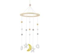 Bieco Baby Mobile Ø ca. 15 cm | Edition Kosmos en bois Mobile bébé fille/mobile bébé garçon Jouets pour le lit de bébé Mobile bébé en bois Convient comme mobile table à langer,lit d'enfant