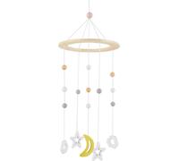 Bieco Baby Mobile Ø ca. 15 cm | Edition Kosmos en bois Mobile bébé fille/mobile bébé garçon Jouets pour le lit de bébé Mobile bébé en bois Convient comme mobile table à langer,lit d'enfant