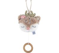 Bieco Peluche Musicale Bebe Cerf | Boîte à Musique Bébé Fille | Range Jouet Bebe | Mobile Bebe | Peluche Bebe Peluche Cerf Bebe Jouet Bébé Doudou Musical Bébé Fille Doudou Cerf en Peluche