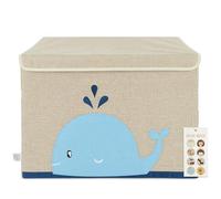 Bieco Whale Storage Box With Lid Beige