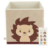 BIECO Boite de Rangement Enfant | Motif Hérisson Piksi 36L Pliable | 33x33x33 | Coffre à Jouets pour Étagère Kallax | Cube Rangement Meuble Rangement Jouet Enfant Coffre a Jouet Enfant Boîte à Jouet