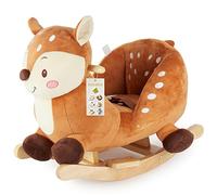 Bieco Cheval à bascule en bois - 60 cm - Ceinture de sécurité incluse - Pour bébé dès 9 mois
