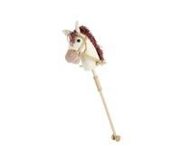 Bieco Cheval de bois Ginger | Hobby Horse | Roulettes | Tige en bois | Bâton Chevaux Beau pour les enfants Cheval de bois tout-petit Accessoires Bibi et Tina