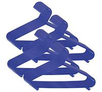 BIECO cintres bébé enfant Hanger cintres pour bébé cintres en plastique pour la longueur de l'armoire de stockage garde-robe 29.5cm, 32 pièces, bleu, étroit, ArtN 90032140
