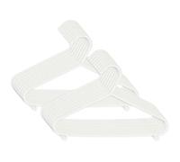 BIECO Cintres pour Bébé et Enfant - Hanger en Plastique pour Armoire de Stockage - Blanc, Étroit - 29.5cm, 16 Pièces, ArtN 90016147