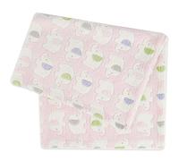 Bieco Couverture Motif Éléphant Rose 75 x 90 cm