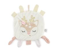 BIECO Doudou en Forme de cerf pour bébé avec Effet froissé Doudou pour bébé garçon et Fille Jouet de préhension pour bébé Doudou froissant avec Jouet à saisir Peluche bébé Doudou Mouchoir