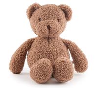 Bieco Doudou Ours Mika | 37 cm | Doudou ourson bebe en peluche bouclette | Peluche Ours bebe grand nounours deco grosse peluche xxl doudou adulte peluche femme peluche douce et moelleuse nounours bebe