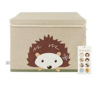 Bieco Hedgehog Storage Box With Lid Beige