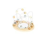 Bieco Labyrinthe À Perles avec Miroir | Jouet de Développement | Jeu d'Eveil en Bois | Panneau d'Activité Bébé | Jeux en Bois pour Bébés 1 An