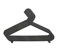 Bieco Lot de 8 cintres en plastique pour vêtements d'enfants, différentes combinaisons de couleurs noir