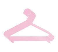 Bieco Lot de 8 cintres en plastique pour vêtements d'enfants, différentes combinaisons de couleurs rose