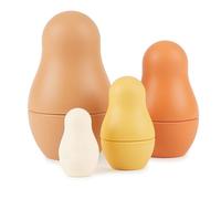 Bieco Silicone Matroschka pour les Enfants Chocolate Bliss | Jeux Bébé 1 An Poupee Russe Jeux Educatif 1 An Jouet 1 An Jouets D'activité et de Développement Jeu Bebe 1 An Poupée Russe Jeux 1 An