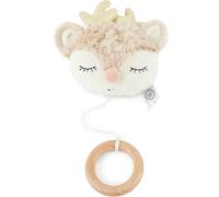 Bieco Peluche Musicale Bebe Cerf | Boîte à Musique Bébé Fille | Range Jouet Bebe | Mobile Bebe | Peluche Bebe Peluche Cerf Bebe Jouet Bébé Doudou Musical Bébé Fille Doudou Cerf en Peluche