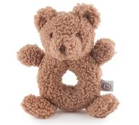 Bieco Ours Mika Hochet Bouclé | Peluche Tedy Bear pour enfants dès 0 mois