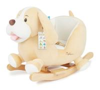 Bieco Peluche Animal à Bascule Chien Sam | Cheval à Bascule Animal a Bascule Bebe Animaux a Bascule Enfant Cheval Bascule Bois