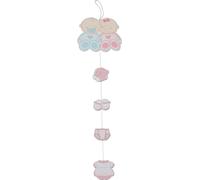 Bieco Pendentif décoratif Fille 05012473 Bois rose env. 60cm avec effets scintillants Pendentif Décoration