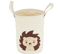 Bieco Piksi Panier à linge pour bébé hérisson | Grand panier de rangement pour enfant en coton et imperméable | Accessoire de chambre d'enfant