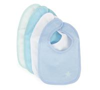BIECO Set de 4 Bavoirs Pratiques pour Bébé Bleu