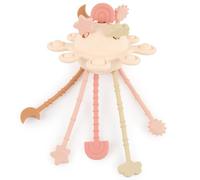BIECO Silikon Activity Planet Oat | Jouet Bébé Montessori OVNI à Tirer | Jouet sensoriel en Silicone pour bébé dès 1 an