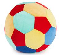 Bieco Softball Baby hochet | Ø 25 cm | Balle en tissu bébé avec hochet | Balle en peluche | Balle à saisir pour bébé | Balle hochet bébé | Balle arc-en-ciel hochet bébé Balle de jeu bébé