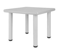 Bieco Table pour Enfant Gris glace | Table Enfant 1- 8 ans | env. 62x 62x 52 cm | Réglable en Hauteur | Table de Jardin Enfant