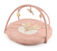 Bieco Tapis d’éveil avec arche d’activités Reh Ella Tapis de jeu bébé avec arceau Tapis de motricité avec jouets suspendus