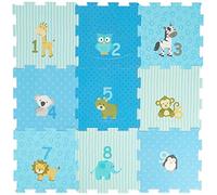 Bieco Tapis Puzzle Bébé 18 Pièces | Tapis de Jeux et d'Éveil Mousse pour Bébé et Enfant