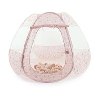 Bieco Tente pour Enfants et Piscine à balles Pop up Dreamy Flowers avec 50 balles | Tente Princesse Enfants | Tente de Jeu Filles | Princess Tent de Jeu pour Fille