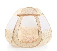 Bieco Tente pour Enfants et Piscine à balles Pop up Vintage Flowers avec 50 balles | Tente Princesse Enfants | Tente de Jeu Filles | Princess Tent de Jeu pour Fille