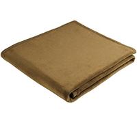 Biederlack Bocasa Orion Couverture en Coton Couvre-lit 100 x 150 cm, Mélange de Coton, Mustard Green, 150x200