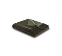 BIEDERLACK Plaid CACHEMIRE 130x170cm Forest Salvia vert foncé