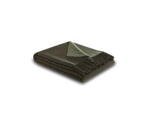 BIEDERLACK Plaid CACHEMIRE 130x170cm Forest Salvia vert foncé