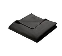 Biederlack Soft Sensation Couverture Polyester Gris Charbon À Une Place et Demi 200 x 160 cm