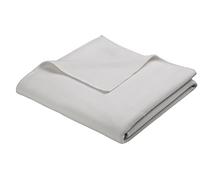 Biederlack Soft Sensation Plaid Polyester Argent À Une Place et Demi 200 x 160 cm