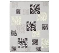 biederlack Trend Couverture Tendance Chill Time 150 x 200 cm, Coton mélangé, Code QR, 75 x 50 x 5 cm
