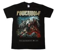 biefang Powerwolf The Sacrament of Sin Power Metal Heavy T Shirt Black S