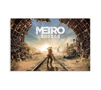 biegzc Poster sur toile Metro Exodus Game - Décoration murale pour salon, chambre à coucher - 30 x 45 cm