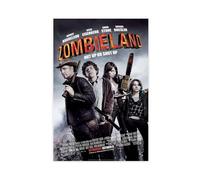 biegzc Zombieland (2009) Affiche de film sur toile pour décoration murale de salon, chambre à coucher 40 x 60 cm