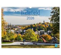 Bielefeld - Die freundliche Stadt am Teutoburger Wald (Wandkalender 2026 DIN A3 quer), CALVENDO Monatskalender: Bielefeld mit den schönsten Plätzen und Gebäuden.