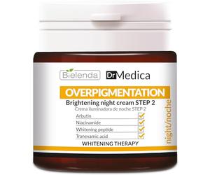 Bielenda Dr Medica Crème éclaircissante de nuit surpigmentation étape 2, réduit le risque de nouvelles décolorations, 50 ml
