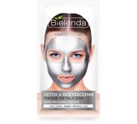 Bielenda Metallic Masks Silver Detox masque détoxifiant et purifiant pour peaux grasses et mixtes 8 g