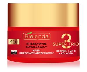 Bielenda Super Trio crème hydratante intense anti-rides 40+ 50 ml
