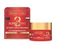 Bielenda Super Trio Rétinol + Vit C + Collagène Ultra Réparateur Anti-Rides 60+ Crème 50 ml