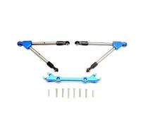 Bielle Direction Rc Pour Traxxas Pour Rustler 4x4 Pour VXL Aluminium Biellettes Direction Avant Avec Stabilisateur Amélioration Pièces Accessoires Modification(Blue)
