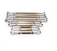 Bielle RC Compatible Avec TRAXXAS Pour TRAX-4 1/10 RC Pièces De Chenille Jeu De Bielles De Direction Pièce De Voiture RC Empattement Jeu De Bielles De Direction Rc(Silver)