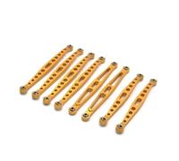 Bielle RC Compatible avec ZP1001 1002 1003 1004 Pièces De Mise À Niveau pour Chenilles Télécommandées 1/10 pour Voiture d'escalade, Biellettes De Traction Modifiées en Métal(Yellow)