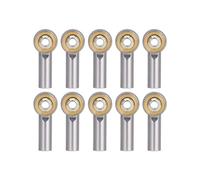 Bielle RC pour Axial 1/10 pour SCX10 D90 D110 pour Tamiya CC01 M2.5 10 Pièces Biellettes Direction Aluminium avec Rotule Détachées pour Crawler RC(Silver)