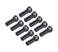 Bielle RC pour Axial 1/10 pour SCX10 pour Traxxas pour TRX4 D90 pour Tamiya Rotule Biellette Direction M4 10 Biellettes À Filetage CW Pièces pour Crawler RC(Black)